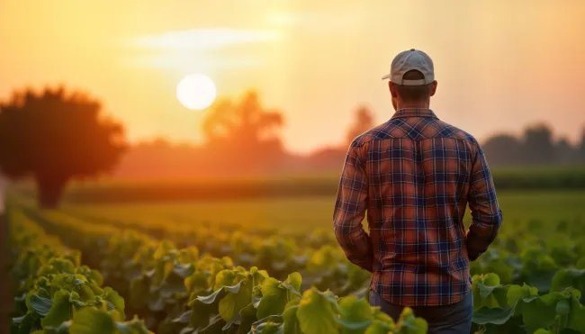 Grower in agricultural field